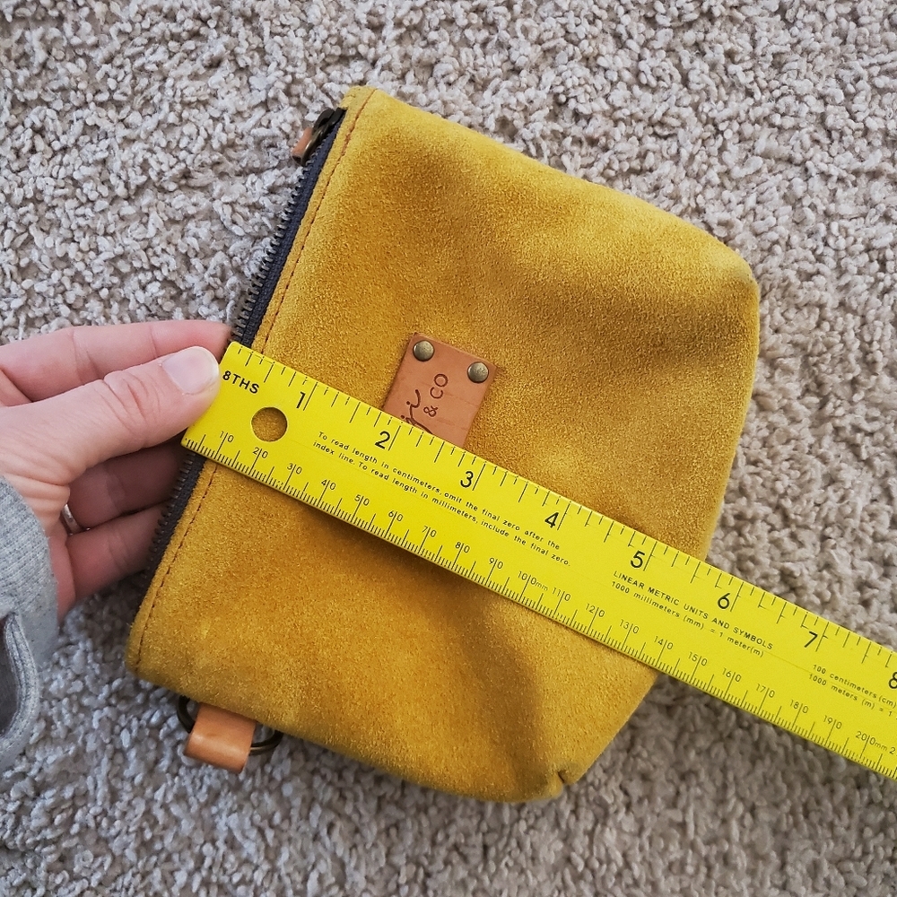 Jeji & Co Merigold Italian Leather Suede Clutch Bag - Picture 10 of 11
